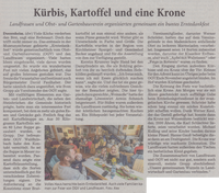 Kürbis, Kartoffel und eine Krone